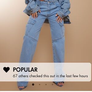 PLT Light Blue Wash Slim Fit Pocket Boyfriend Jeans